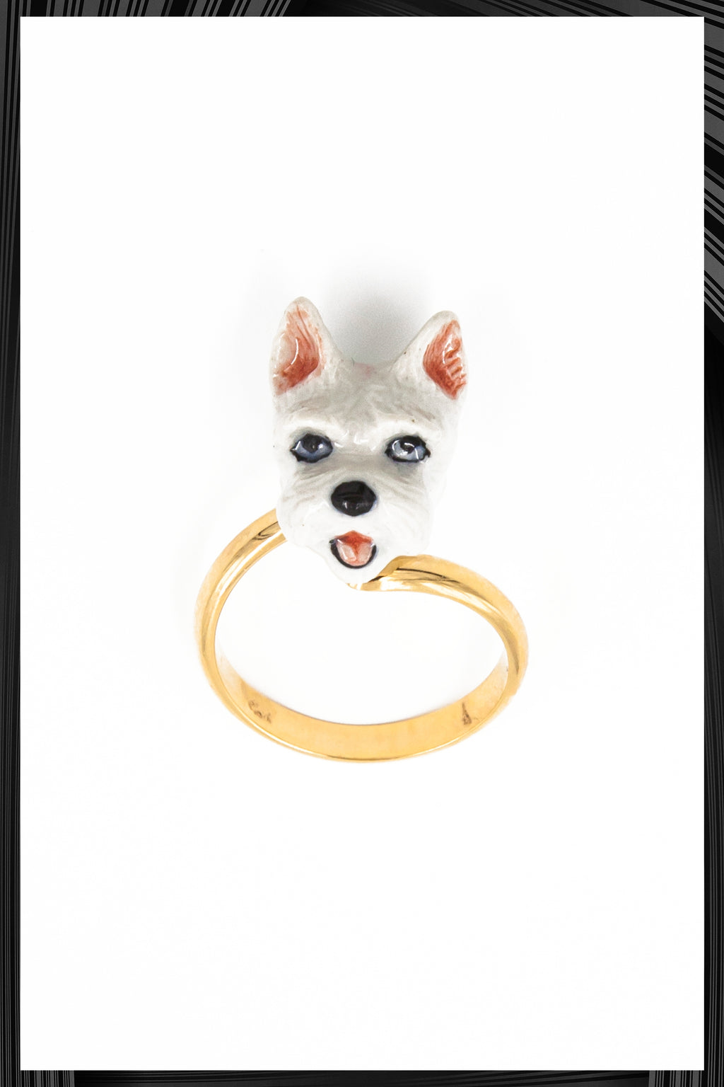 Scottie Dog Gold Ring | Quick Shipping